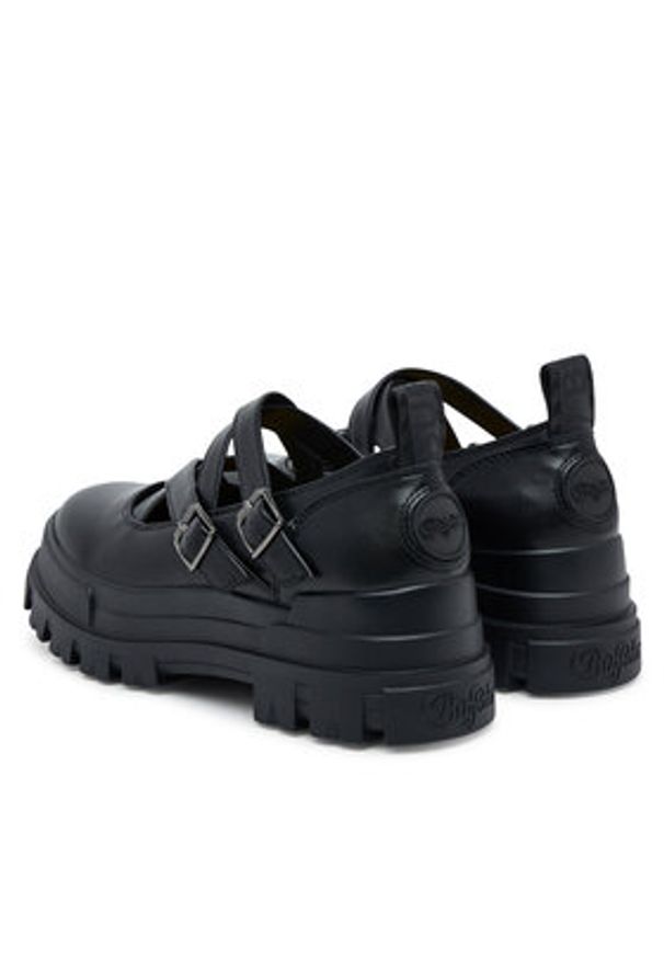 Buffalo Półbuty Aspha Ballerina Cs 1620045 Czarny. Kolor: czarny. Materiał: skóra