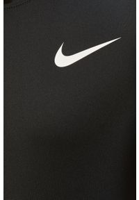 Nike - T-shirt. Kolor: czarny. Materiał: tkanina, skóra, dzianina, włókno #4