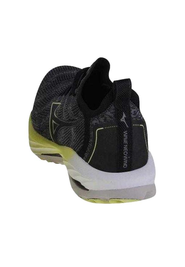 Mizuno - Męskie Buty Sportowe Neo Wind Wave. Kolor: czarny, wielokolorowy, zielony. Model: Mizuno Wave. Sport: turystyka piesza