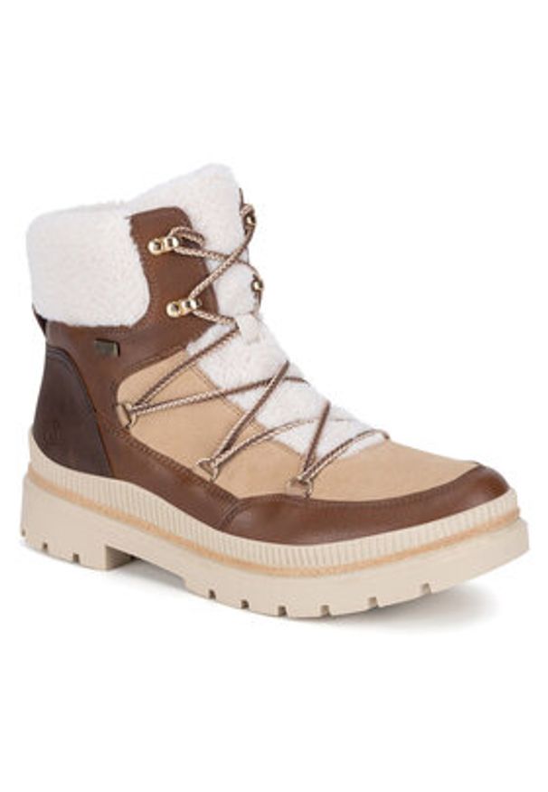 Remonte Trzewiki D0C80-22 Brązowy. Kolor: brązowy. Materiał: skóra