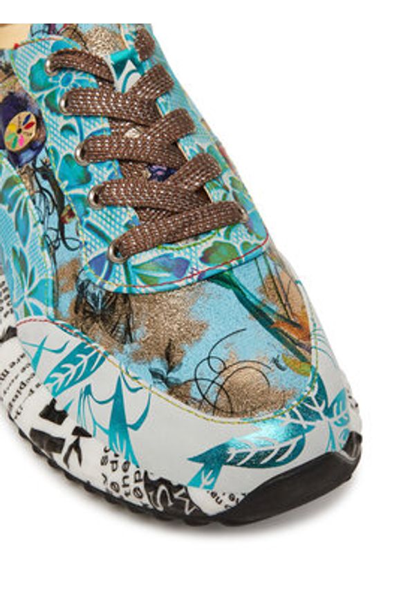 Laura Vita Sneakersy Burton 31 Kolorowy. Materiał: skóra. Wzór: kolorowy
