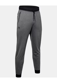 Spodnie dresowe męskie szare Under Armour Sportstyle Tricot. Kolor: szary. Materiał: dresówka. Sport: fitness #4