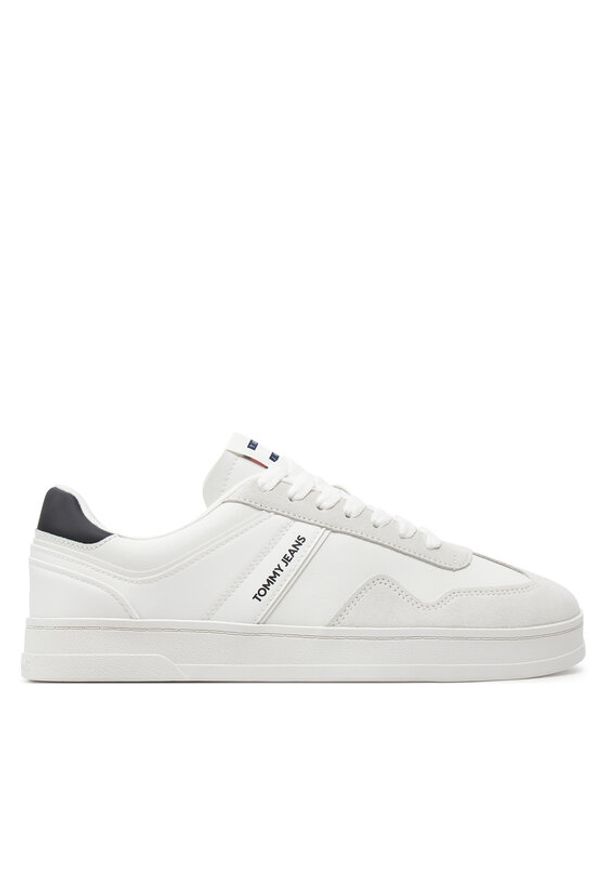 Tommy Jeans Sneakersy Tjm Leather Retro Cupsole EM0EM01414 Écru. Materiał: zamsz, skóra