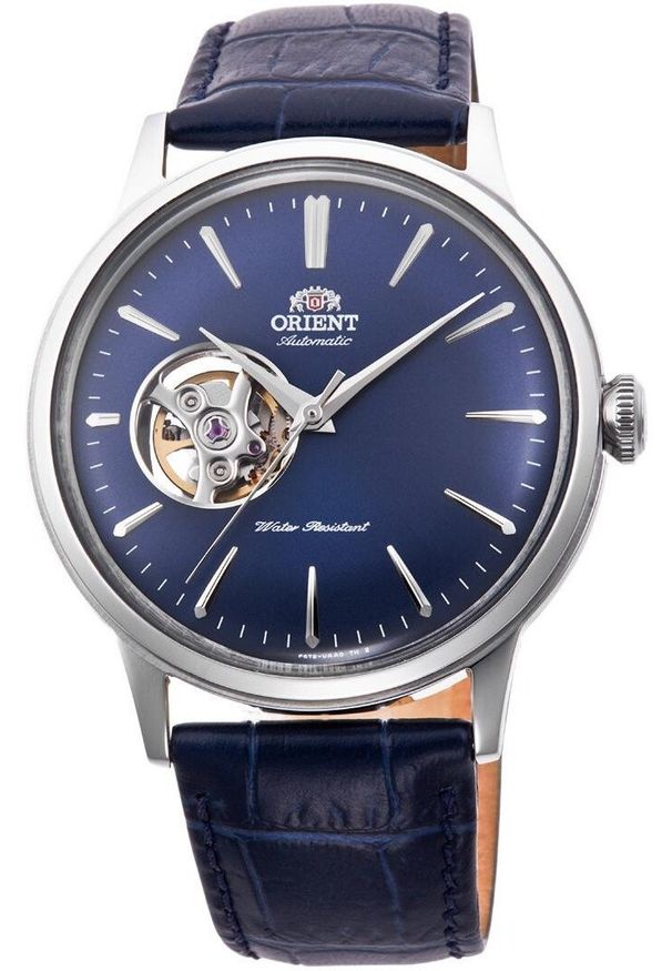 orient - Zegarek męski Orient RA-AG0005L30B niebieski. Kolor: niebieski