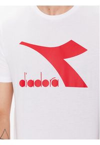 Diadora T-Shirt Ss Core 102.179759 Biały Regular Fit. Kolor: biały. Materiał: bawełna