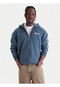 Quiksilver Bluza Old English EQYFT05156 Niebieski Oversize. Kolor: niebieski. Materiał: bawełna #1
