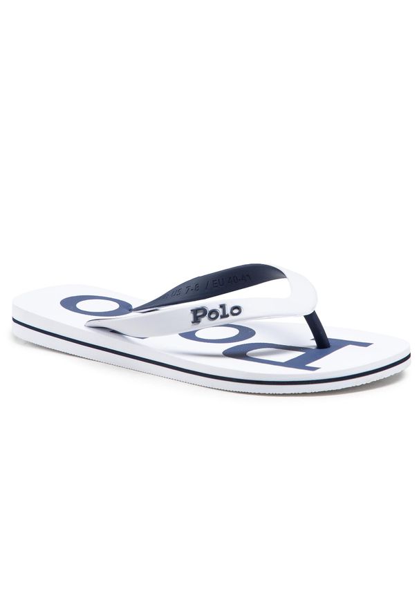 Japonki Polo Ralph Lauren Bolt 816830672002 White/Newport Navy. Kolor: biały