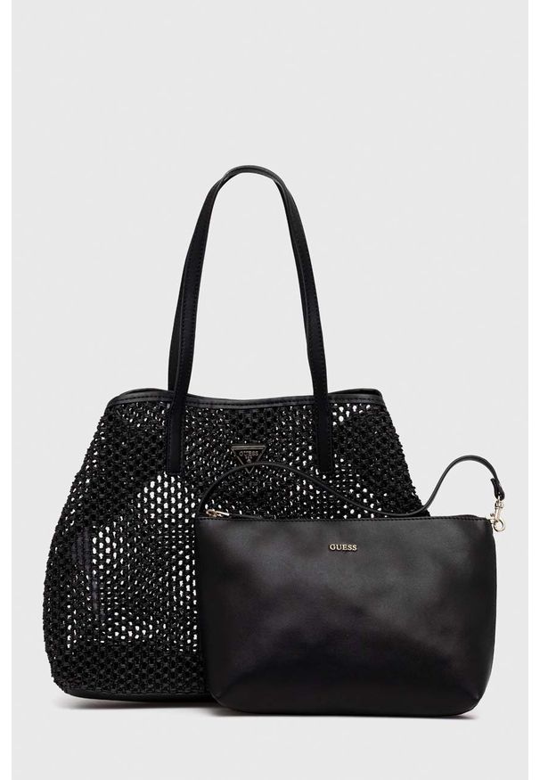 Guess torebka kolor czarny. Kolor: czarny. Rodzaj torebki: na ramię