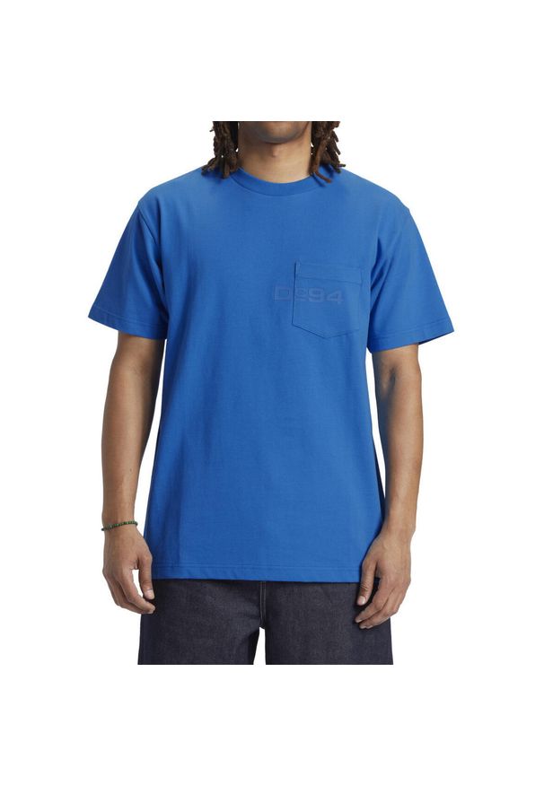 Podkoszulek męskie DC Shoes 1994 Short Sleeve Knit. Kolor: niebieski. Materiał: bawełna, materiał