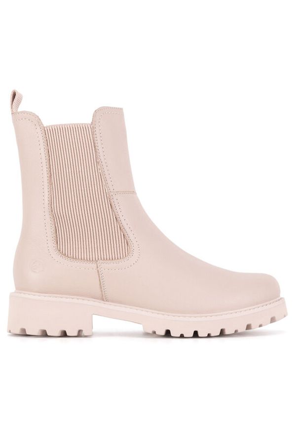 Remonte Botki D8694-60 Beżowy. Kolor: beżowy. Materiał: skóra