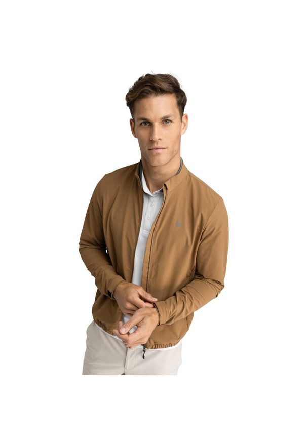 SIROKO - Kurtka przeciwdeszczowa golfowa męska Muirfield. Kolor: żółty, wielokolorowy, brązowy, pomarańczowy. Styl: sportowy. Sport: golf