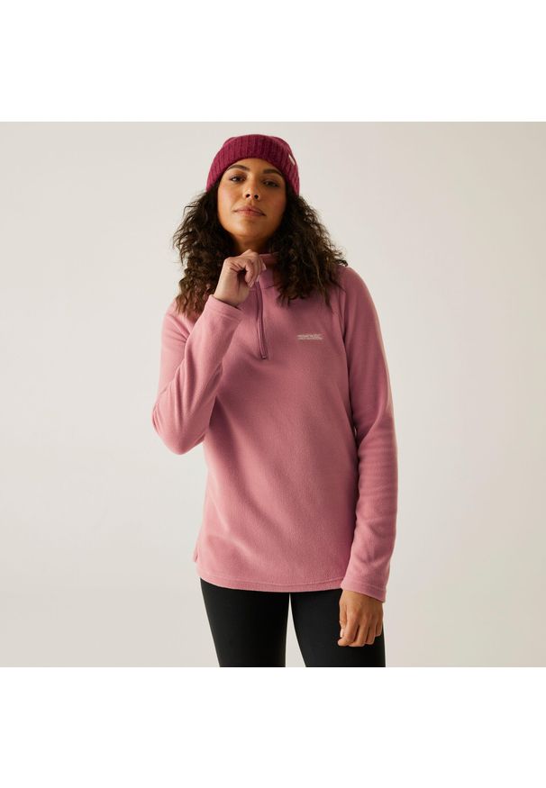 Regatta - Damski lekki polar turystyczny Sweethart z zamkiem błyskawicznym do połowy. Kolor: różowy. Materiał: polar. Sport: turystyka piesza