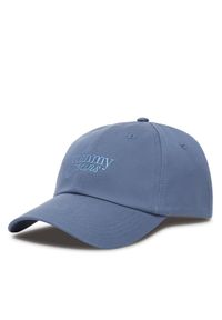 TOMMY HILFIGER - Tommy Hilfiger Czapka z daszkiem Script AW0AW17815 Szary. Kolor: szary. Materiał: materiał, bawełna