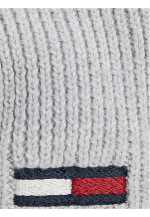 TOMMY HILFIGER - Tommy Hilfiger Opaska materiałowa Elongated Flag AW0AW16776 Szary. Kolor: szary. Materiał: materiał, bawełna