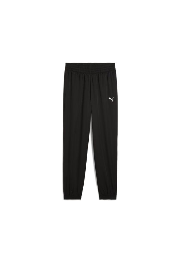 Puma - Męskie tkane spodnie Essentials PUMA. Kolor: wielokolorowy, szary, fioletowy, czarny. Materiał: dresówka