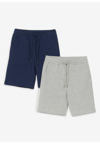 bonprix - Bermudy dresowe z bawełną organiczną. Kolor: szary. Materiał: bawełna, dresówka #1