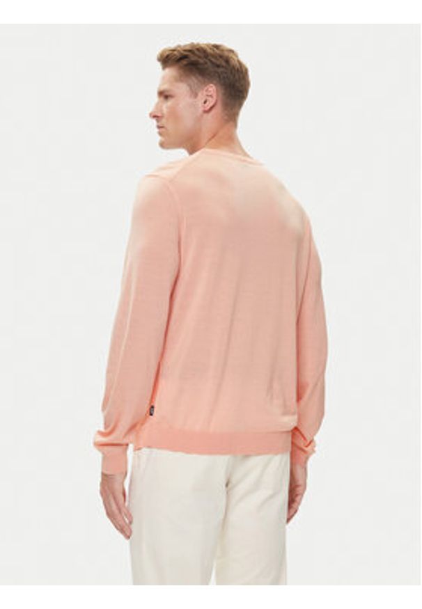 BOSS Sweter Leno-P 50468239 Różowy Slim Fit. Kolor: różowy. Materiał: wełna