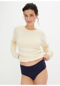 bonprix - Figi ciążowe z bawełny organicznej (3 pary). Kolekcja: moda ciążowa. Kolor: czarny. Materiał: bawełna #3