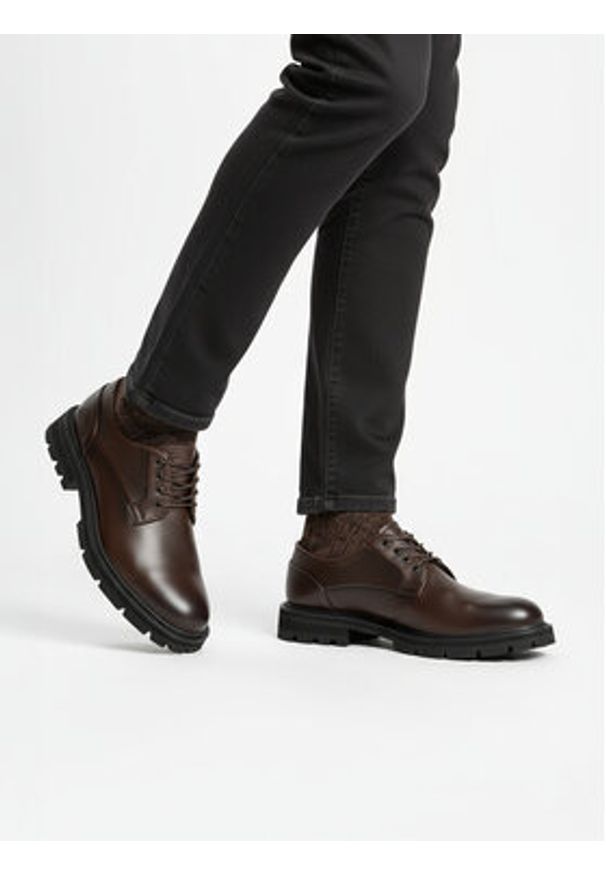 G-Star RAW - G-Star Raw Półbuty EO-DEXTER-06 125AM Brązowy. Kolor: brązowy. Materiał: skóra