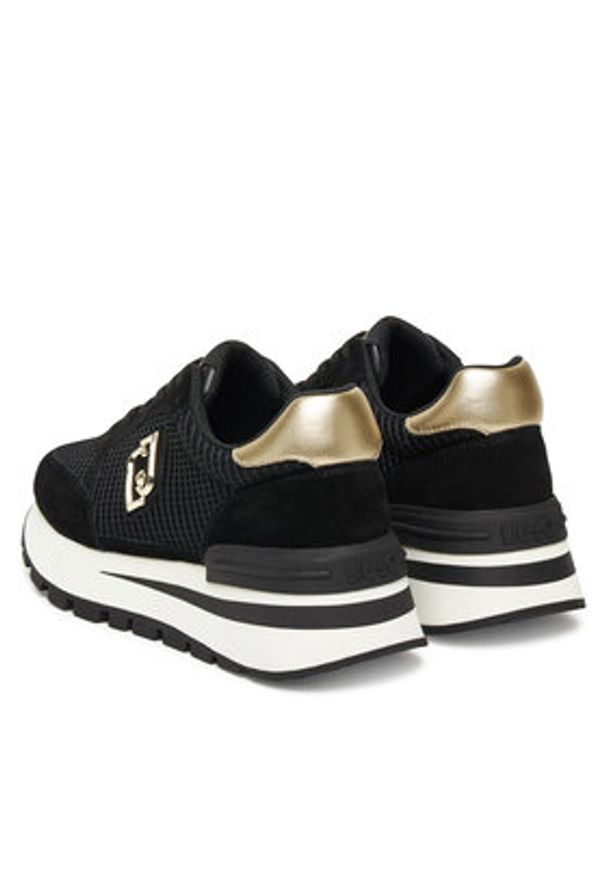 Liu Jo Sneakersy Amazing 25 BF5049 PX027 Czarny. Kolor: czarny. Materiał: zamsz, skóra