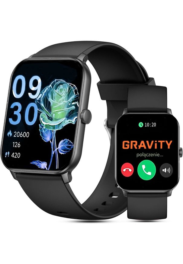 Smartwatch Gravity SMARTWATCH damski Gravity GT36-5 BK/BK PROF. Rodzaj zegarka: smartwatch