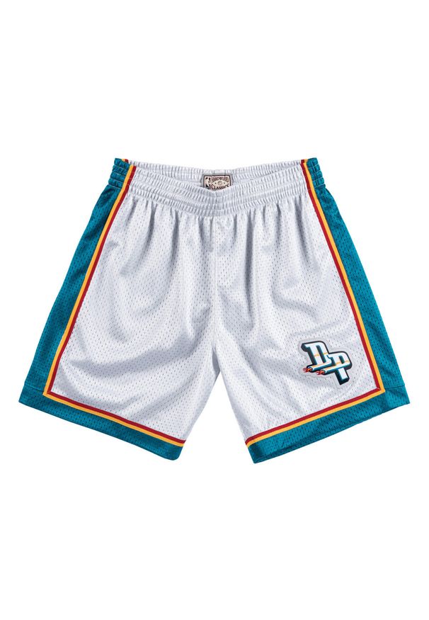 Mitchell & Ness - Krótki Detroit Pistons platinum. Kolor: szary. Długość: krótkie. Sport: koszykówka