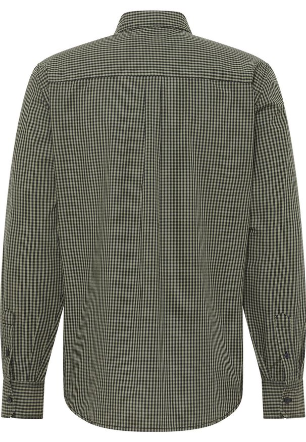 Mustang - MUSTANG CHESTER GINGHAM MĘSKA KOSZULA W KRATĘ KRATA NA GUZIKI ELEGANCKA GREEN CHECK 1015613 12636. Styl: elegancki