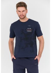 Aeronautica Militare - AERONAUTICA MILITARE Granatowy t-shirt M.C.. Kolor: niebieski #1