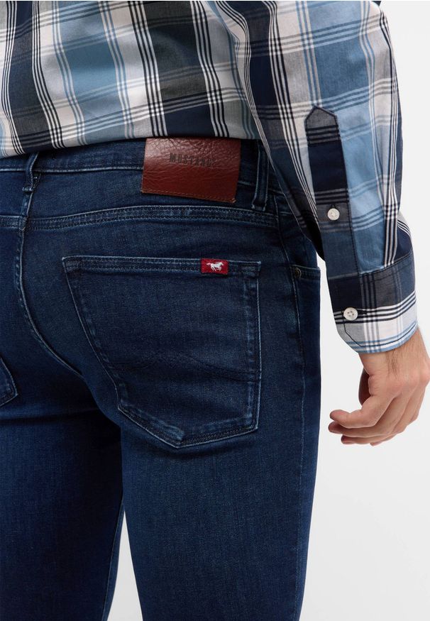 Męskie Spodnie Jeansowe Mustang Style Atlanta Super Skinny Denim Blue 1016305 5000 903