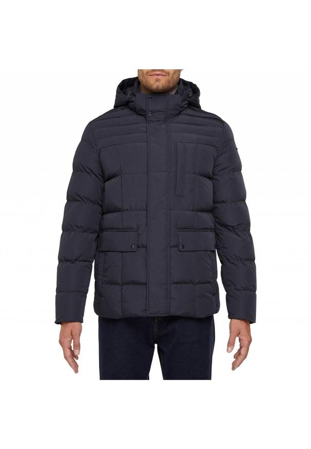 Kurtka Geox Model M Hilstone Kolor Niebieski. Kolor: niebieski. Materiał: tkanina
