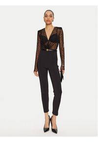 Elisabetta Franchi Kombinezon TU-021-46E2 Czarny Slim Fit. Kolor: czarny. Materiał: syntetyk #5