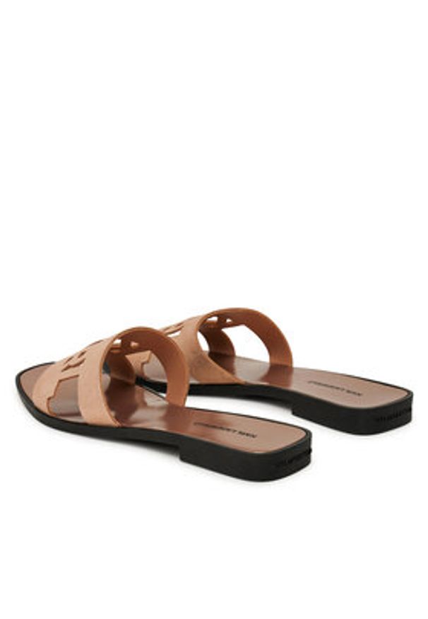 Karl Lagerfeld - KARL LAGERFELD Klapki Skoot II KL80402 Różowy. Kolor: różowy. Materiał: skóra