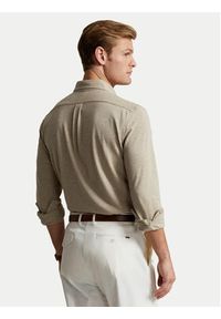 Polo Ralph Lauren Koszula 710654408119 Beżowy Regular Fit. Typ kołnierza: polo. Kolor: beżowy. Materiał: bawełna #4