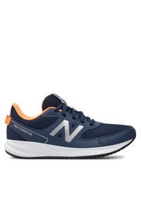 New Balance Sneakersy YK570NM3 Granatowy. Kolor: niebieski. Materiał: skóra