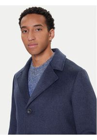 Guess Płaszcz wełniany M4BL3S WGJ82 Granatowy Slim Fit. Kolor: niebieski. Materiał: syntetyk #6