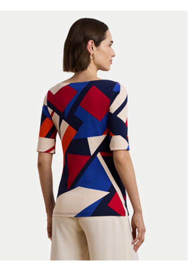 Lauren Ralph Lauren - LAUREN RALPH LAUREN Bluzka 200957666001 Kolorowy Slim Fit. Materiał: bawełna. Wzór: kolorowy