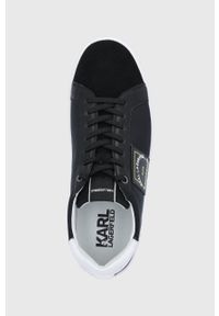 Karl Lagerfeld Buty kolor czarny. Nosek buta: okrągły. Zapięcie: sznurówki. Kolor: czarny. Materiał: skóra. Obcas: na obcasie. Wysokość obcasa: niski #5