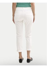 Tom Tailor Spodnie materiałowe 1040963 Biały Tapered Fit. Kolor: biały. Materiał: bawełna