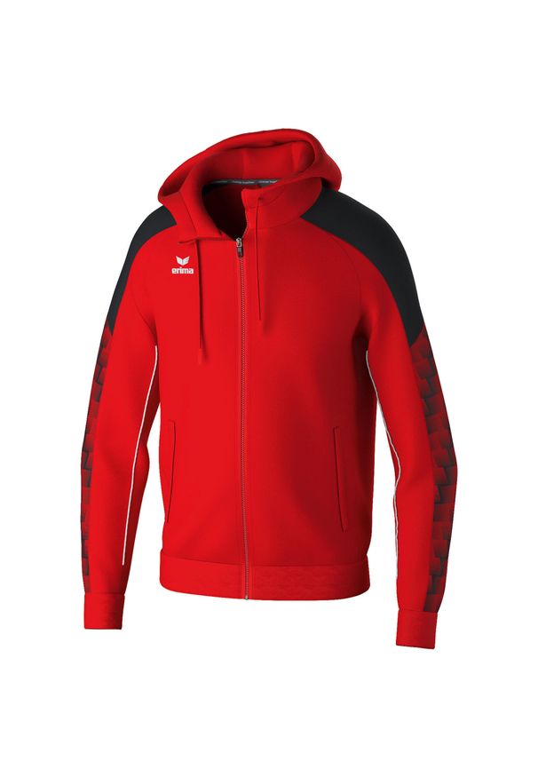 ERIMA - Dziecięca bluza dresowa z kapturem Erima Evo Star. Typ kołnierza: kaptur. Kolor: czarny, czerwony, wielokolorowy. Materiał: dresówka. Sport: piłka ręczna, fitness