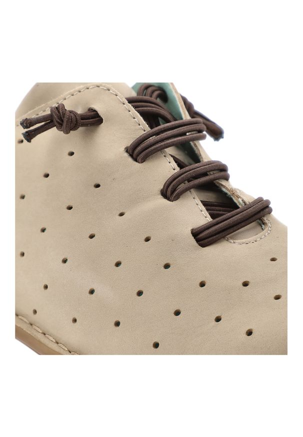 Beżowe Półbuty Maciejka Eleganckie Obuwie Damskie Na Płaskiej Podeszwie. Kolor: beżowy. Materiał: zamsz, jeans. Szerokość cholewki: normalna. Sezon: lato. Obcas: na płaskiej podeszwie. Styl: elegancki