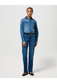 Wrangler Jeansy STRAIGHT Niebieski Straight Leg. Kolor: niebieski