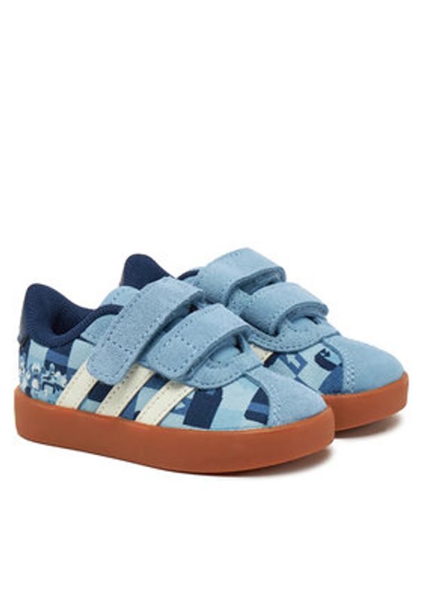 Adidas - adidas Sneakersy Disney Mickey Mouse Vl JH6078 Granatowy. Kolor: niebieski. Materiał: materiał. Wzór: motyw z bajki