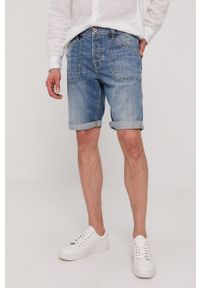 Pepe Jeans Szorty jeansowe męskie. Okazja: na co dzień. Kolor: niebieski. Materiał: denim. Styl: casual
