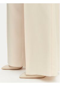 Marella Spodnie materiałowe Stampa 2613131032 Beżowy Straight Fit. Kolor: beżowy. Materiał: acetat #5