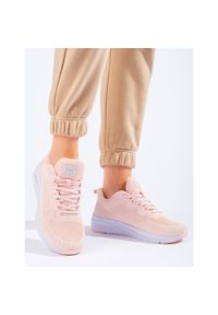 Różowe buty sportowe damskie DK. Kolor: różowy #3