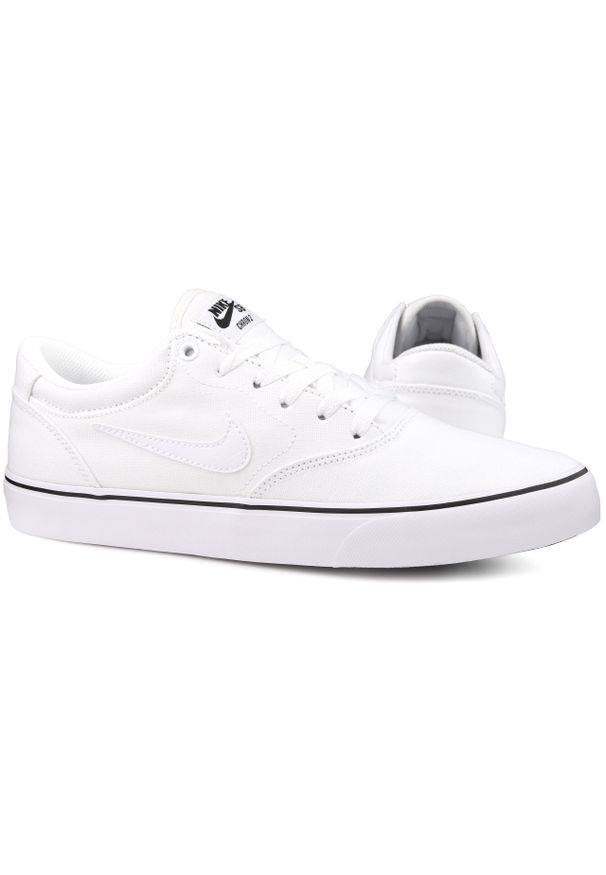 Buty trampki sportowe Nike SB CHRON 2 CNVS. Kolor: biały