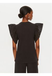 United Colors of Benetton - United Colors Of Benetton T-Shirt 3S6HD107C Czarny Regular Fit. Kolor: czarny. Materiał: bawełna #2
