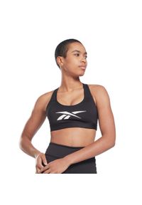 Biustonosz damski Reebok Lux Vector. Kolor: czarny. Sport: fitness
