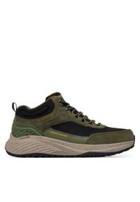 skechers - Skechers Sneakersy Bounder Rse 232961 OLBK Khaki. Kolor: brązowy. Materiał: nubuk, skóra