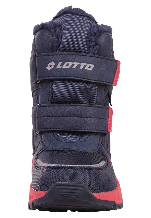 Buty zimowe dziecięce śniegowce LOTTO ALSTYNE TEX K ocieplane. Kolor: niebieski. Sezon: zima